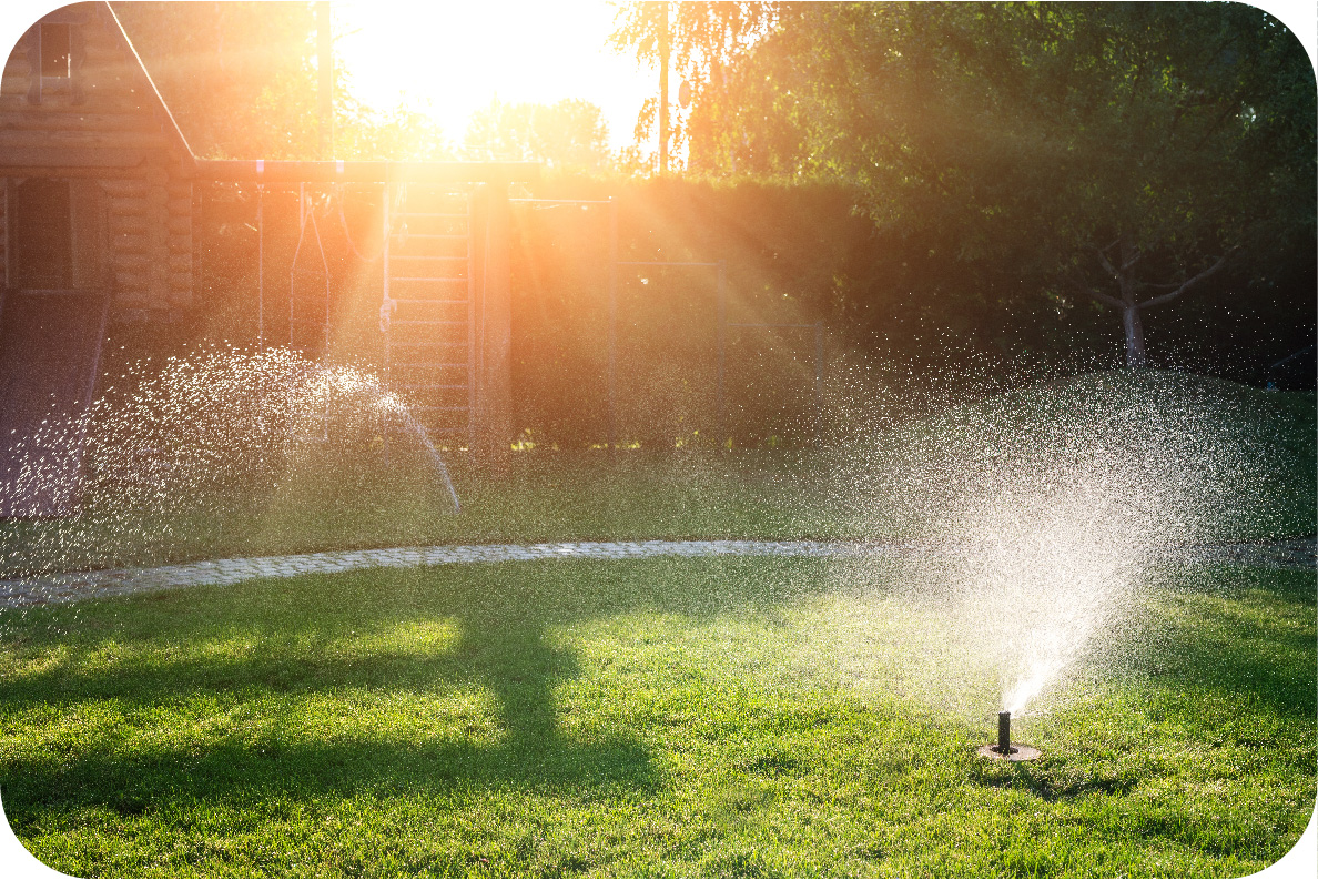 Tuinberegening Met het beregeningsplan op maat, wordt uw tuin altijd op het juiste moment beregend.